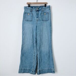 J. Crew Sailor Denim Wide Leg Trouser